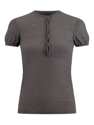 Paloma Wool Don buttoned T-shirt - Grey
