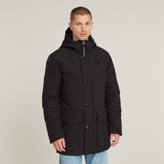 G-Star Vodan Gewatteerde Parka Met Capuchon - Zwart - Heren