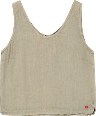 Amundsen & Scott Safari Linen Top Womens in Olive Ash at Nordstrom, Size Medium
