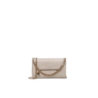 Stella McCartney Stella McCartney, Shoulder Bags, female, Beige, Size: ONE SIZE Falabella Wallet Crossbody Bag