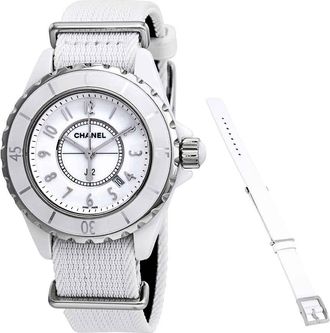 Chanel J12 White Dial Ladies Watch H4656