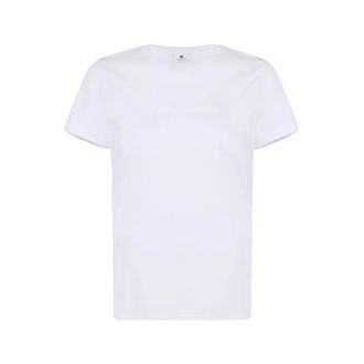 Elisabetta Franchi Dames, Tops, Wit, Maat: S Katoen
