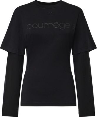 Courr&egrave;ges Mujer, Camisetas, Negro, Talla: S