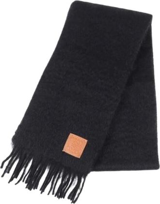 Loewe Pre-owned Scarves, female, Black, Size: ONE SIZE Pre-owned Stole