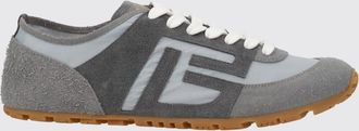 Balmain Sneaker Racer 45 low top in pelle e camoscio con monogram PB