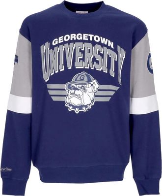 Mitchell & Ness Georgetown Hoyas Crewneck Sweatshirt - Heren - Sweatshirts - Veelkleurig - L - Katoen - Hoodies & sweatvesten