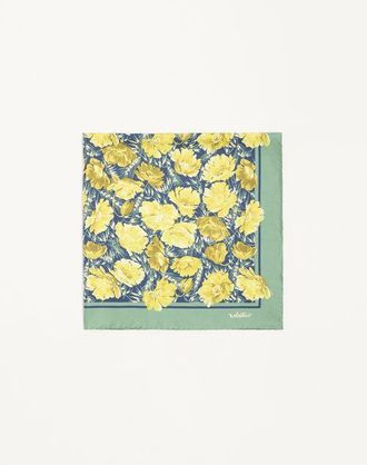 Valentino Garavani Foulard Apres lHiver Poppies in seta Donna VERDE/MULTICOLOR UNI