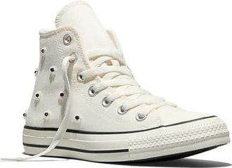 Converse Chuck Taylor All Star Beaded Low Top Sneaker in Egret/Black/Egret at Nordstrom, Size 5.5 Womens