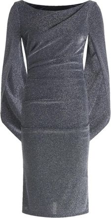 Vera Mont Glitter Cocktailjurk - Dames - Feestkleedjes - Blauw - 2XL - Kleedjes