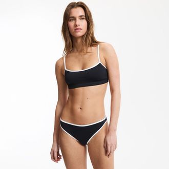 La Redoute Collections Bikini-bh met contrasterende biezen