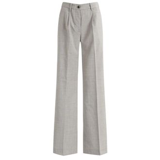 Nine In The Morning Dames, Broeken, Grijs, Maat: W26 Viscose