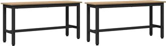 vidaXL Banca De Comedor 100 X 32,5 X 48,5 Cm 2 Uds. Vidaxl