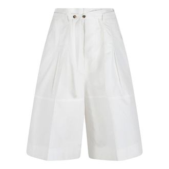 Bottega Veneta Culotte in Cotone Compatto Toile - - Shorts - Donna - Bianco - S