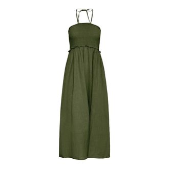 Ichi Vestido Largo - Dresses - Mujer - Verde - M