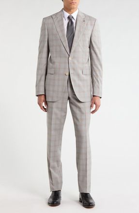 Jack Victor Engel Super 100s Wool Suit in Light Grey at Nordstrom Rack, Size 38Regular