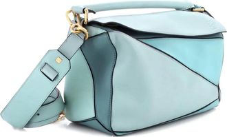 Loewe Puzzle Bag Leather Medium shoulder bag - Blu