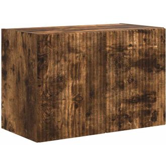 vidaXL TV Wall Cabinet Smoked Oak 59.5 x 31 x 40 cm Engineered Wood vidaXL