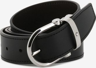 Montblanc Wendbarer G&uuml;rtel aus Glattleder Horseshoe Buckle - 35 mm