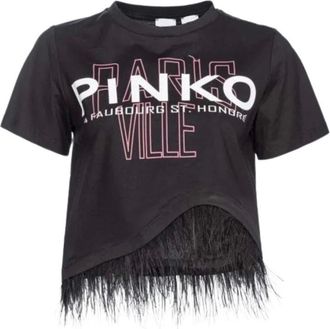 Pinko Pinko, Donna, Top, Nero, L, new