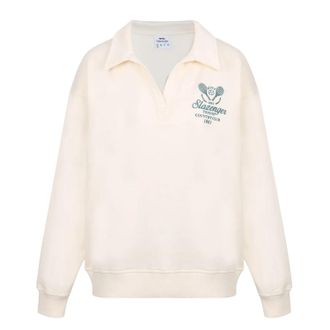Slazenger Dames/Dames Country Club Relaxed Fit Tennis Sweatshirt (Wit)