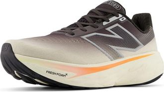 New Balance Mens Fresh Foam X 1080 V14 Running Shoe, Black Cement/Angora/Hot Mango, 10.5 UK