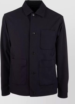 Paul & Shark collared coat featuring practical front pockets