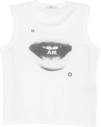 Fendi Graphic-print Sleeveless Top