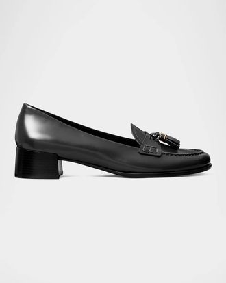 Tory Burch 30mm Leather Tassel Loafers