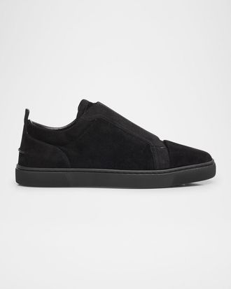 Christian Louboutin Men & apos;s St Louis Suede Slip-On Sneakers