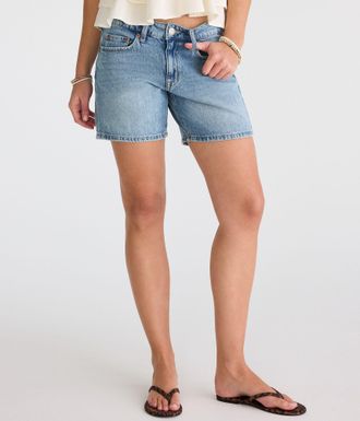 A&eacute;ropostale Low-Rise Baggy Denim Shorts 6