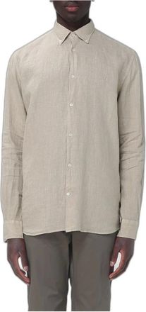 Brooksfield Camicia Casual in Lino - - Shirts - Uomo - Beige - M