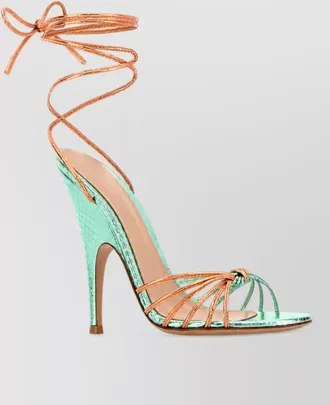 Gianvito Rossi leather two-tone sandals
