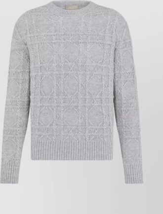 Dior textured ribbed knit top