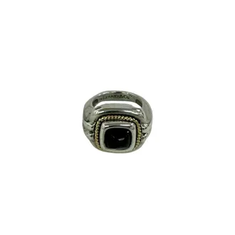 Tiffany & Co. Gold Silver Black Yellow Gold (18K) Silver 925 Band Ring (Pre-Owned)