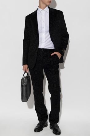 Etro Blazer With A Single Vent, Mens, Black