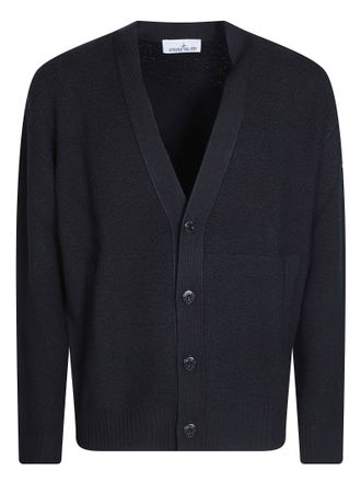 Stone Island Cardigan V-Neck Patch Cardigan