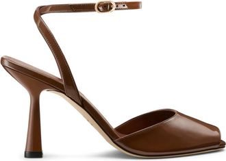 Stuart Weitzman Sandalen - Dames - Sandalen met hakken - Bruin - 37 1/2 EU - Schoenen