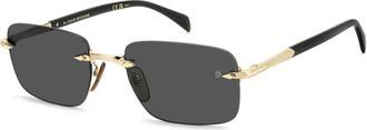 Eyewear by David Beckham 1195/S Rhl(Ir) Zonnebril - Heren - Accessoires - Geel - Maat: 57 MM
