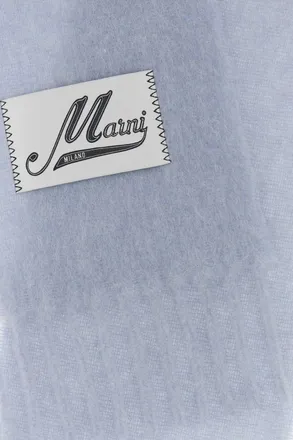 Marni Womens Alpaca Blend Scarf Blue Nylon