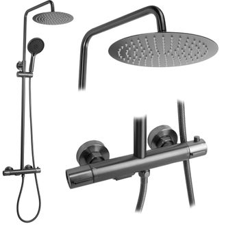 Rea Juego De Ducha Rea Drop + Thermostat Titanium