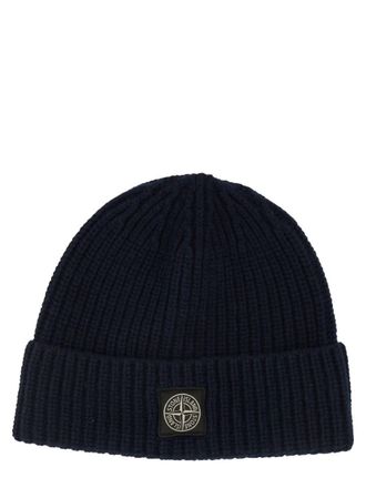 Stone Island Wool Cap With Logo