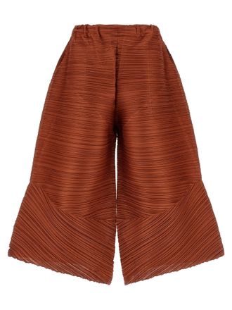 Pleats Please Issey Miyake Thicker Bounce Pants Brown