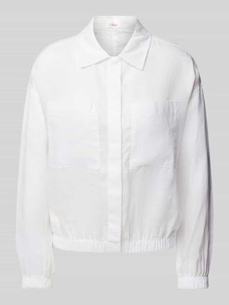 s.Oliver Red Label Regular Fit Blazer aus reinem Leinen in Weiss, Größe 40