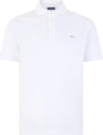 Paul & Shark Klassieke Polo met Korte Mouwen - Heren - Polos - Wit - S - Katoen - Tops
