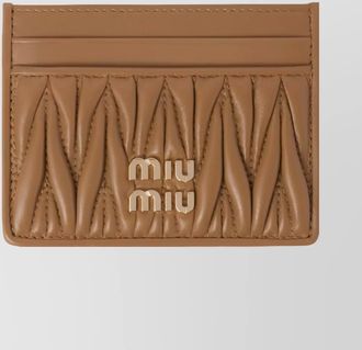 Miu Miu lamb leather cardholder