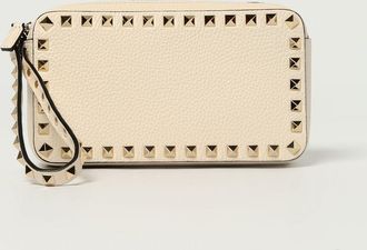 Valentino Garavani Clutch Rockstud Valentino Garavani in pelle a grana