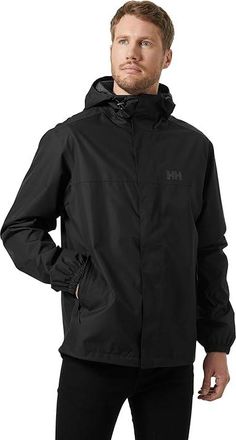 Helly Hansen Rain Jacket Mens Clothing Black : 2XL, Polyamide/Polyester
