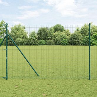 Berkfield Home Euro Fence Green 1.5x10 m Steel