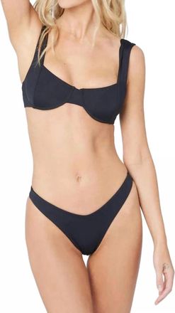 L*Space Tori Underwire Demi-Cup Top In Black
