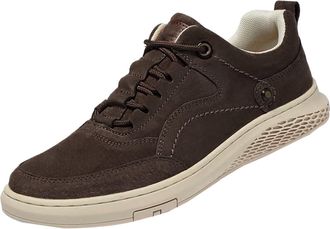 Generic Sneaker Shoes Men 13 Fashion Summer and Autumn Casual Men Flat Lightweight Mesh Breathable Solid Color Sneaker Insoles Men Size 13 (Brown, 6.5)